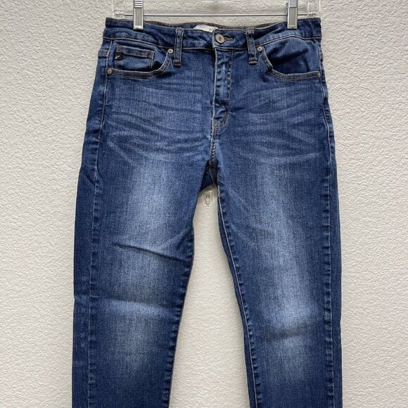 KanCan Womens Size 9 / 28  High Rise Skinny Jeans Medium Dark Wash Cut 4891 - Picture 6 of 11